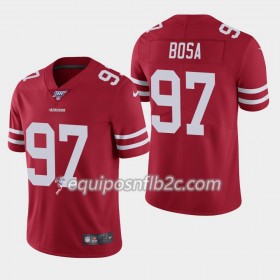 Camiseta Hombre NFL San Francisco 49ers Nick Bosa 97 Nike Rojo 100th